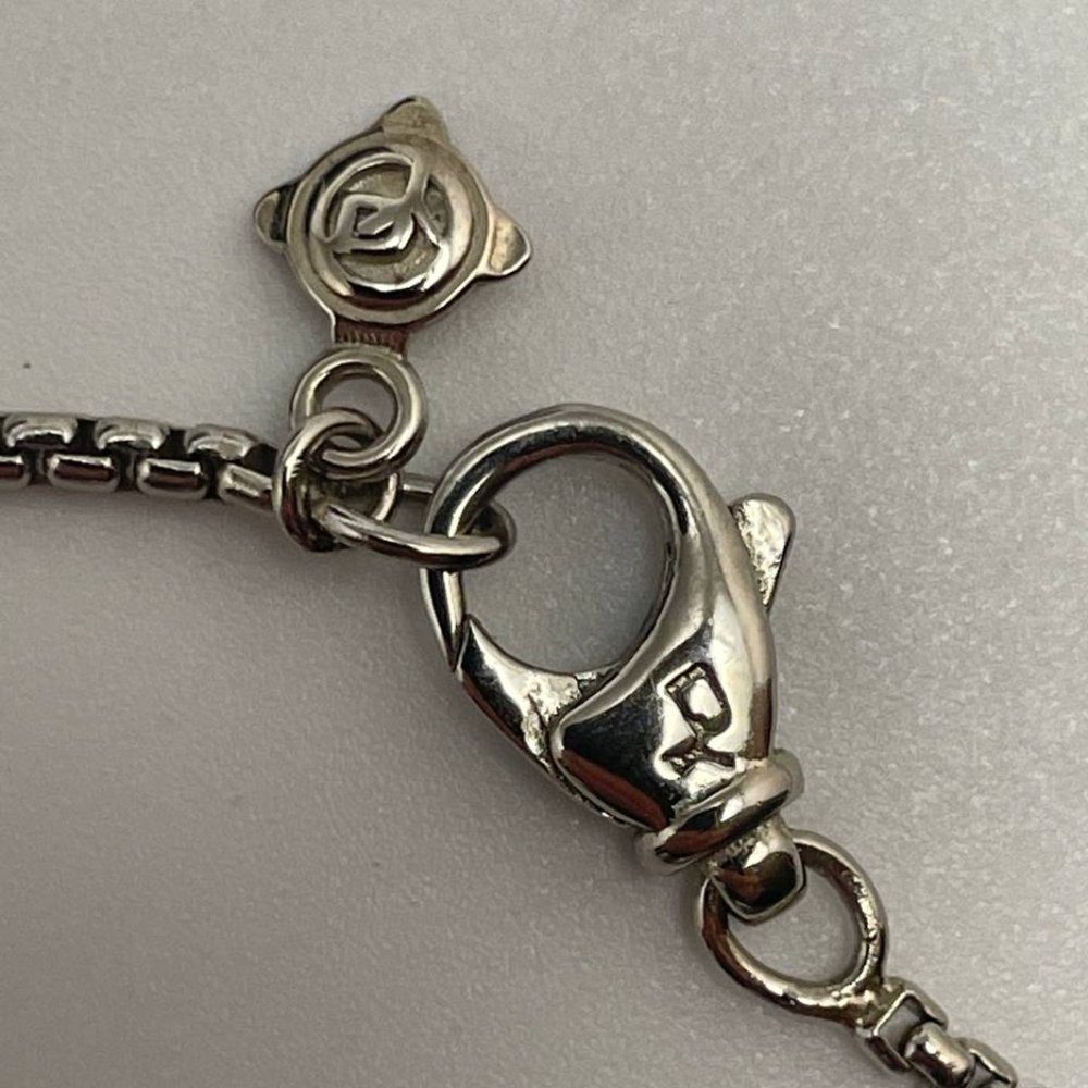 Authentic david yurman crossover pearl and diamonds pendant necklace - Picture 5 of 8